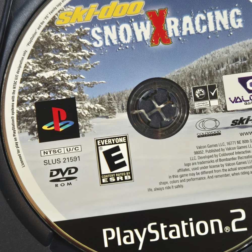 Sony PlayStation 2 Ski-Doo Snow X Racing - Black and Yellow